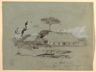 Haus und Schuppen, Calamar, Kolumbien